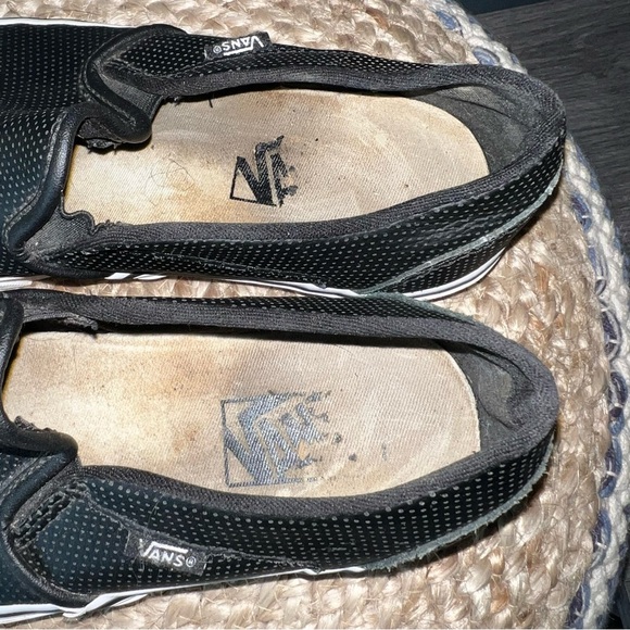 Leather Perforated Slip on Vans - Picture 4 of 8